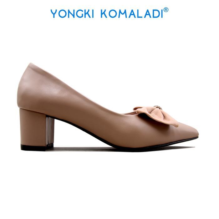 [ ORIGINAL ] YONGKI KOMALADI PANTOPEL OL-YSL1130-24 LADIES Heels Shoes Wanita Merah - COKLAT MUDA, 3