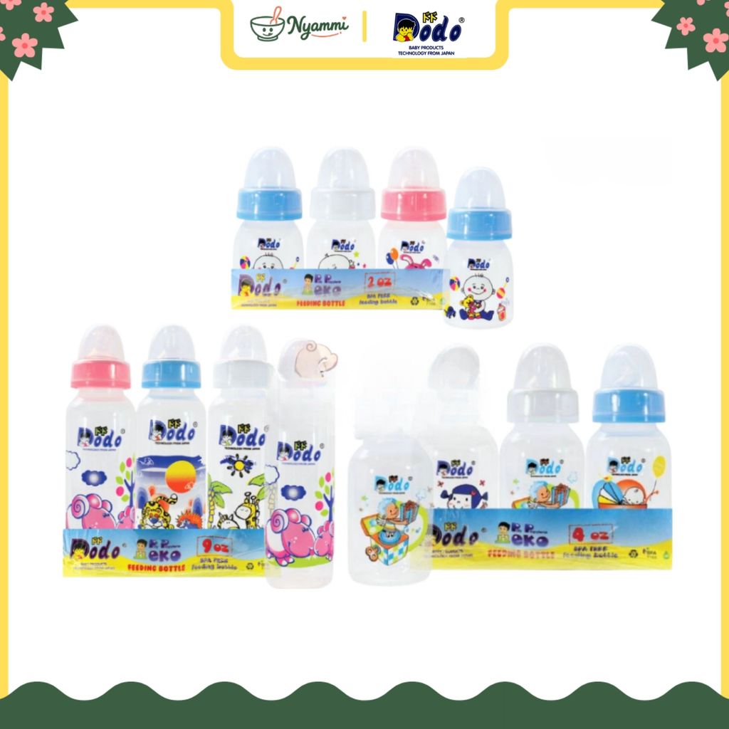 Dodo Eko Botol Susu Bayi Newborn Baby Feeding Bottle Nipple Dot Anti-Colic Botol Minum Bayi
