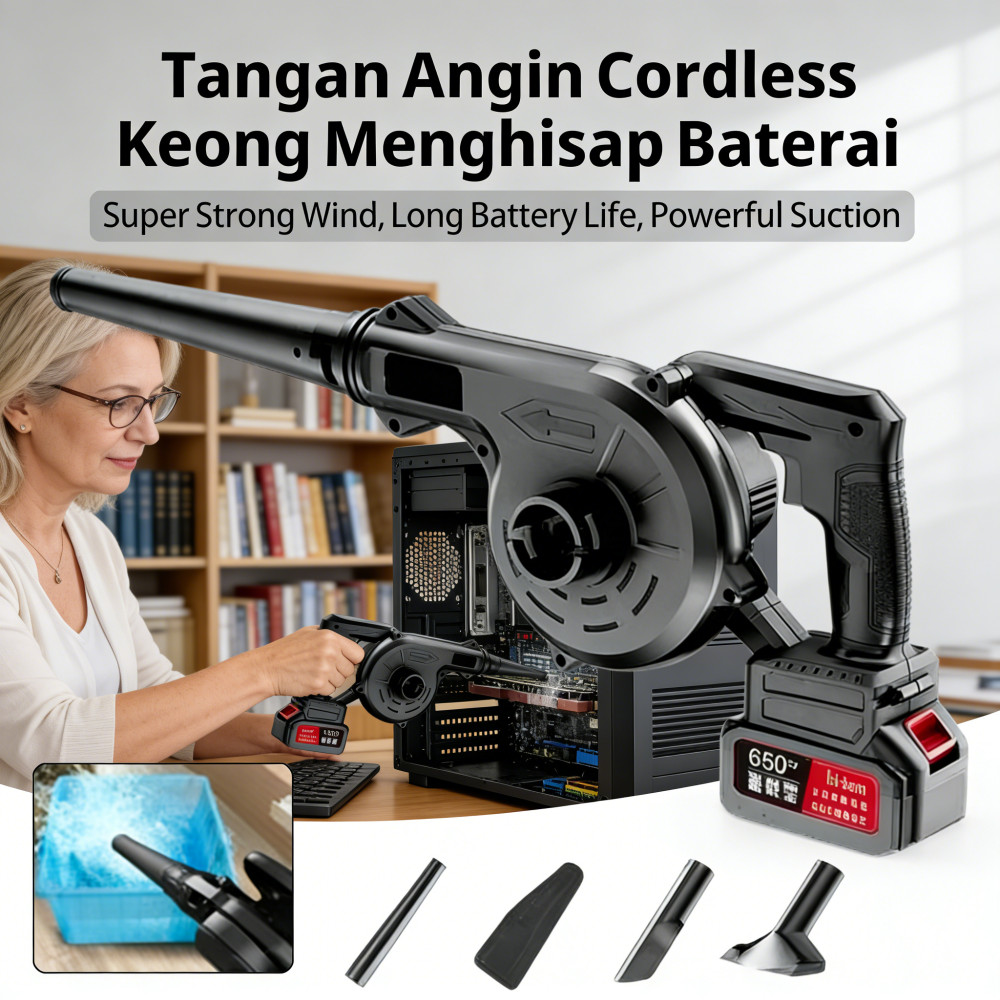 Blower Tangan Baterai Cordless Blower Keong Mesin Blower Angin Menghisap