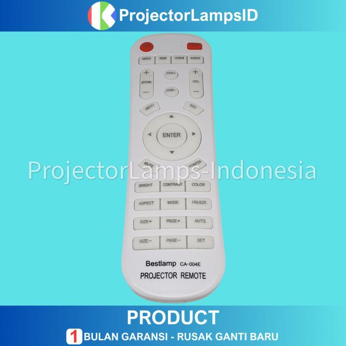 Remote Remot Projector Proyektor Universal InFocus Acer BenQ Epson Hitachi Mitsubishi NEC Optoma Pan