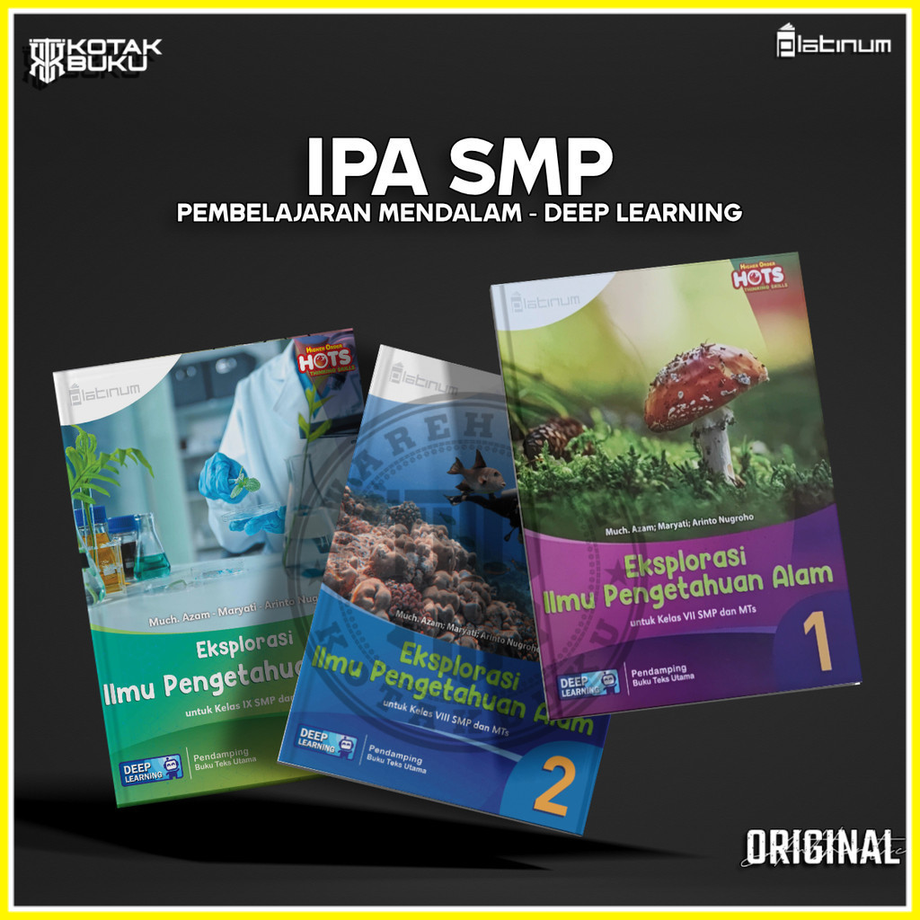 [ TS ] Buku IPA kelas 7 8 9 SMP Deep Learning / IPA SMP / Platinum