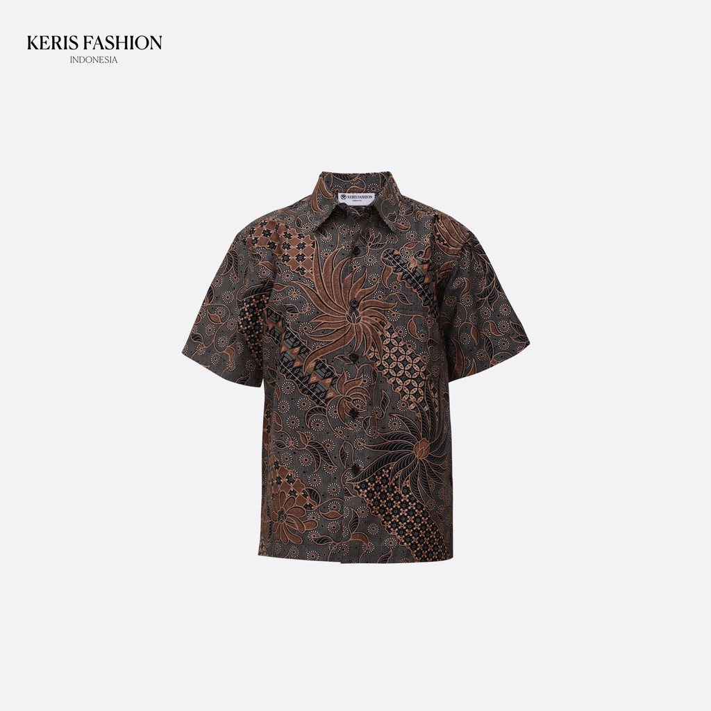 Keris Gallery Kemeja Anak Batik Lengan Pendek Motif Parang Prada Kamala