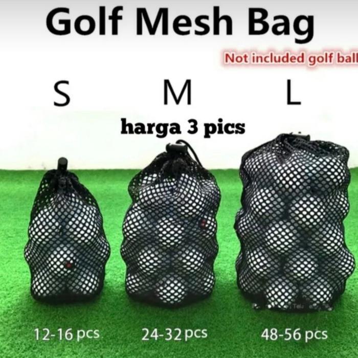 Tas bola Golf serut jaring bola golf