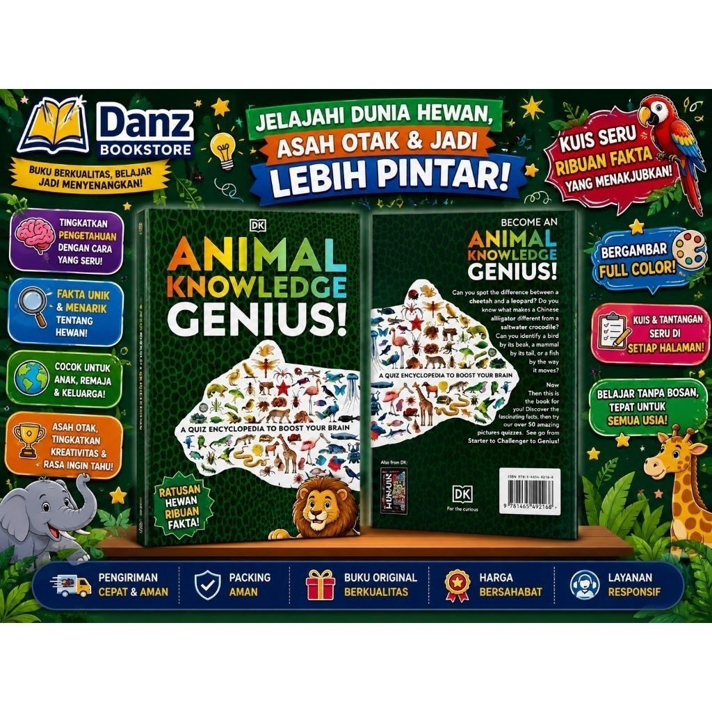 Buku (DK) Animal Knowledge Genius, Full Color
