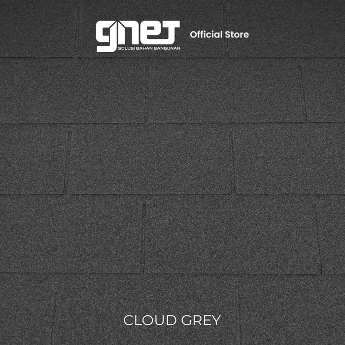 GNET Atap Shingles - Genteng Atap Bitumen Asphalt Premium - Cloud  Grey