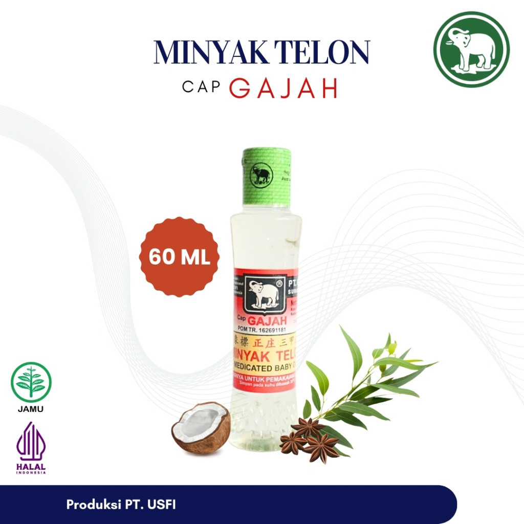 [PP] Cap Gajah Minyak Telon 60 ML