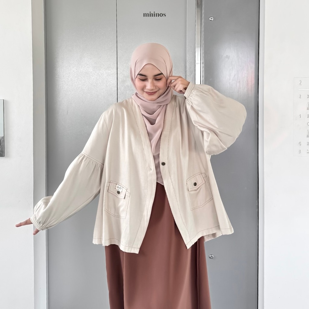 New Mininos Kizuna Jeans Outer Luaran Hangout Kasual Wanita