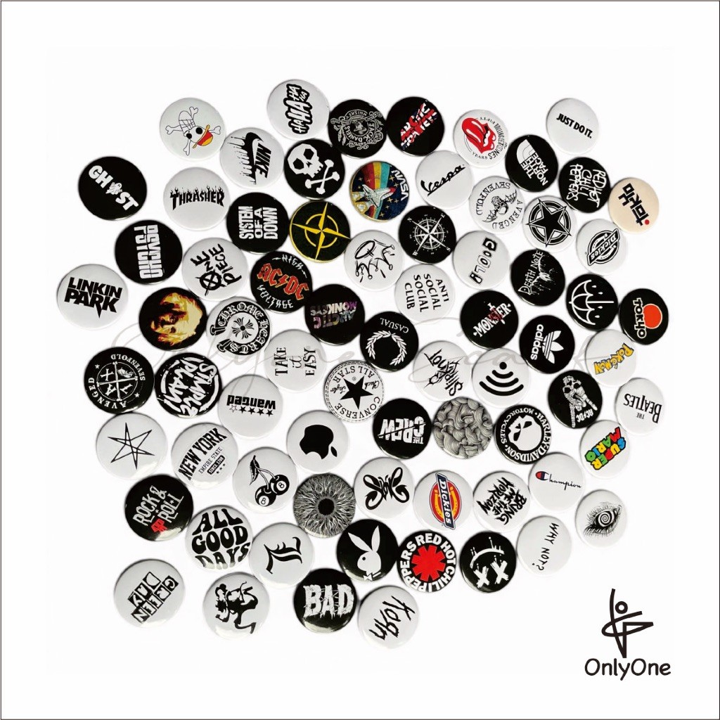 PROMOPIN BUTTON SKENA PIN BROS UKURAN 44 MM BAND SERIES BY ONLYONE SCARF