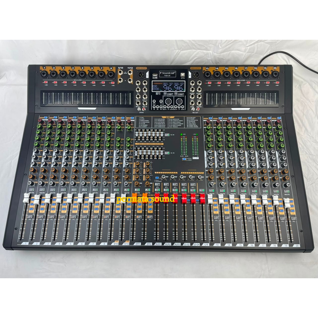 MIXER AUDIO SOUNDCRAFT TGD20 MIXER BLUETOOTH 20 CHANNEL TGD20