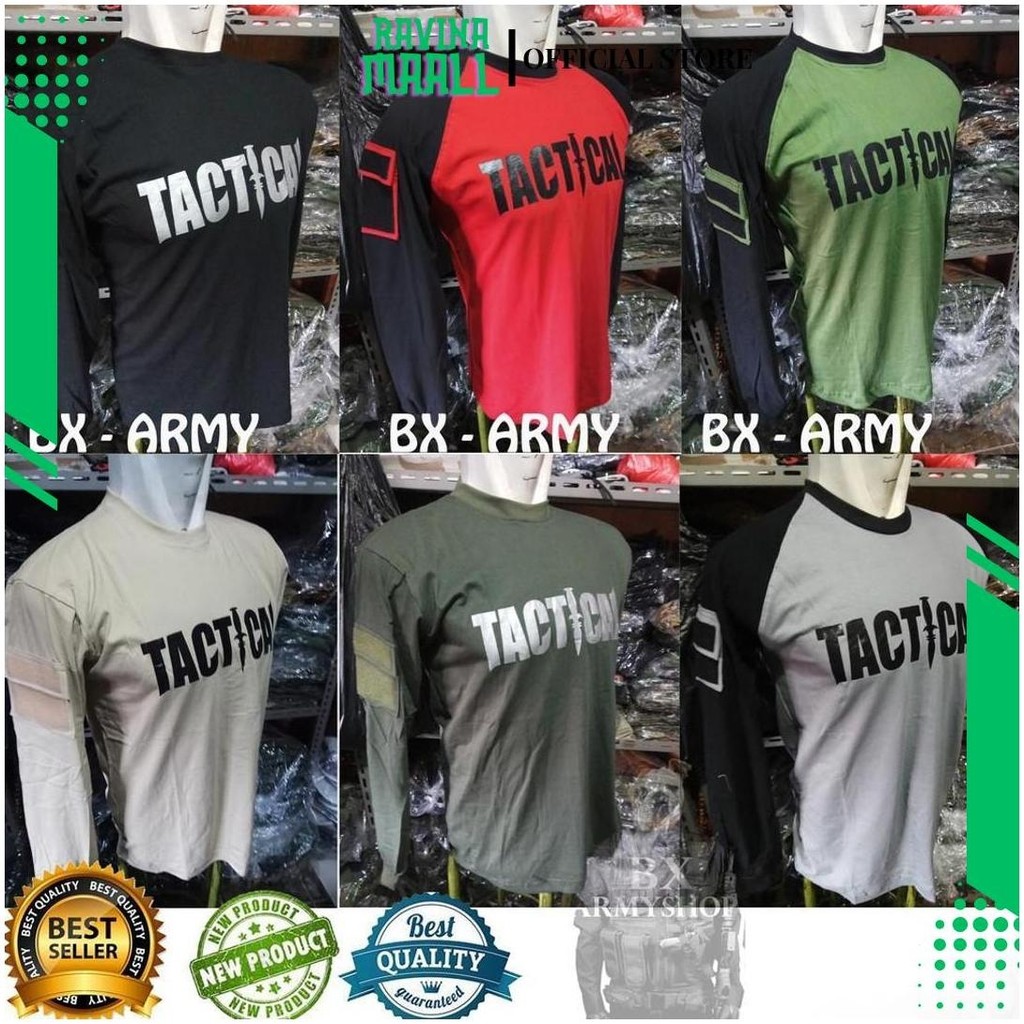 Kaos/baju Tactical Lengan Panjang KAOS ARMY SERIES BX Ori