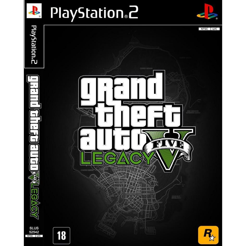 KASET DVD GAME PS2: GTA V LEGACY
