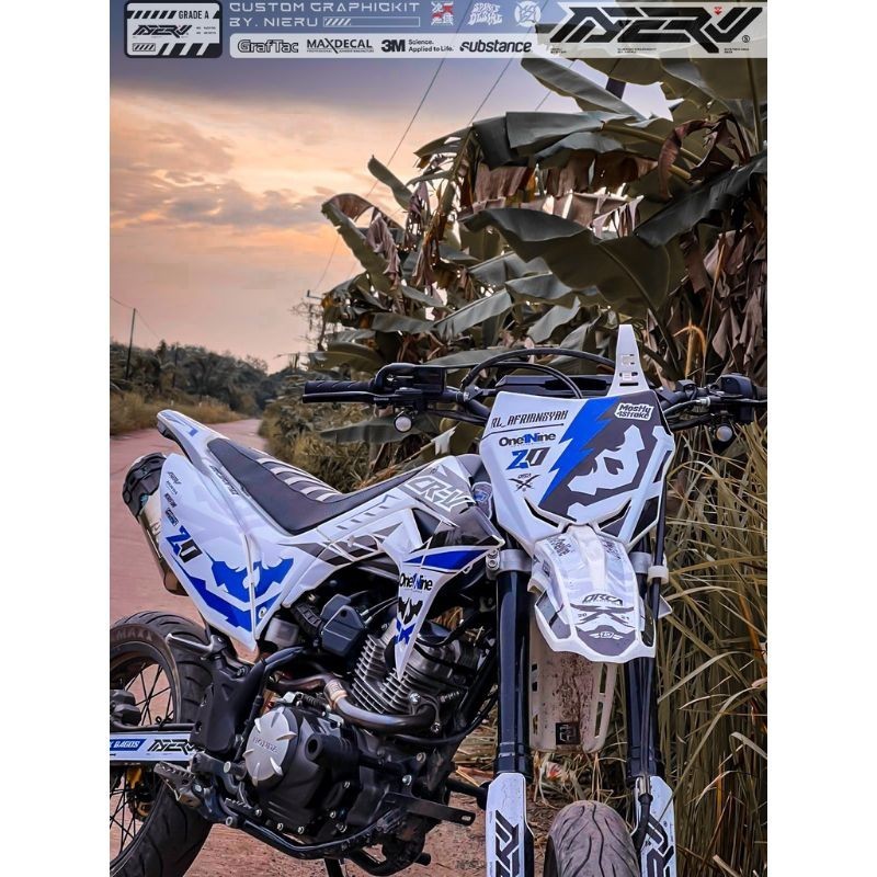 1999DECAL - DECAL CRF ONE1NINE ONE ONE NINE PUTIH, DECAL CRF WHITE