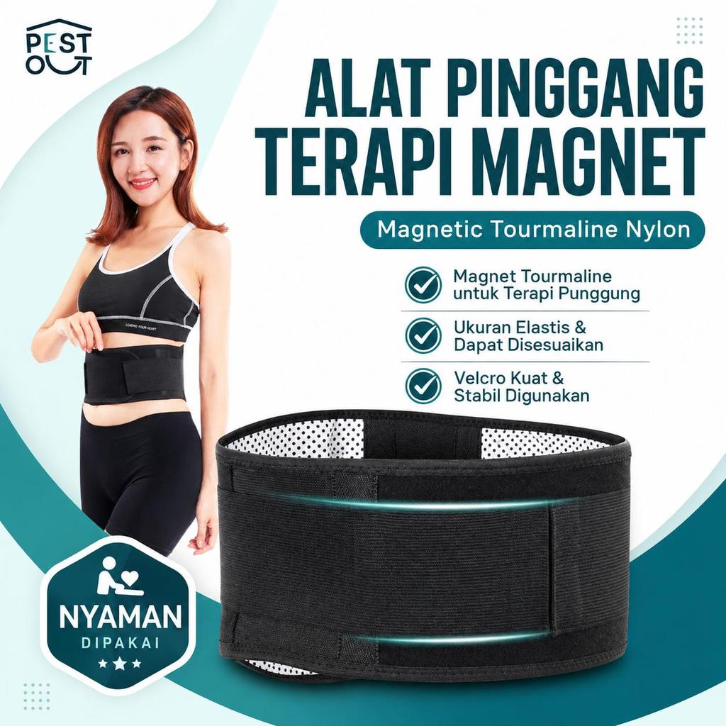 Sabuk Magnet Terapi Pinggang / Sabuk Terapi Pinggang Tourmaline / Sabuk Terapi Pinggang Pereda Nyeri