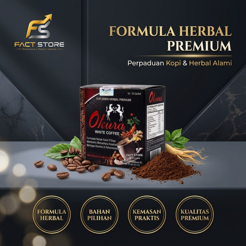 Premium Herbal OKURA Pilihan – KOPI Cita Rasa Premium Isi 10 Sachet