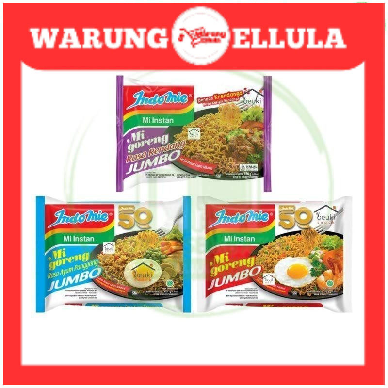 Warung ELLULA - Indomie Goreng Jumbo 129g [SATUAN]