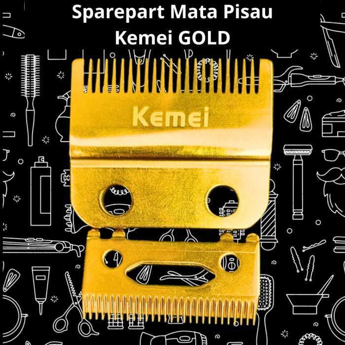 Promo Mata Cukur KEMEI Sparepart KEMEI Mata Cukur KEMEI GOLD Original 1986 1987 1997 1996 Silver - G