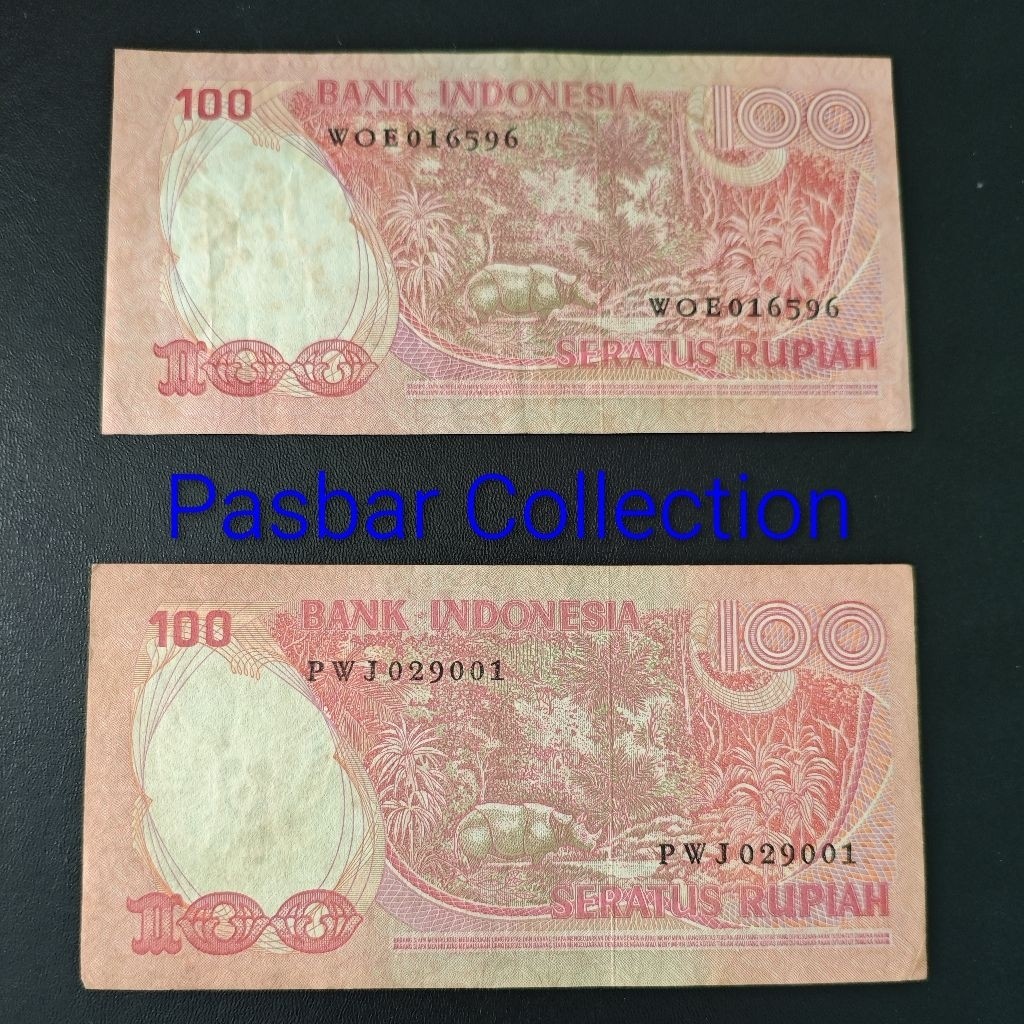 (READY STOK) Uang Kuno Rp. 100 Badak Tahun 1977 (TERLARIS)