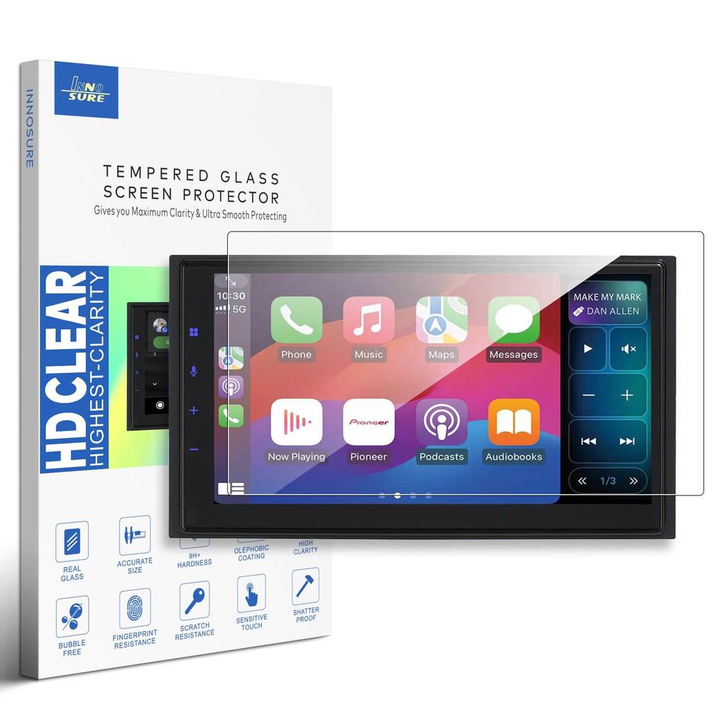 Premium Tempered Glass Screen Protector for Pioneer DMH-2660NEX, DMH-2660NEX/B & More 6.8 Inch Car S