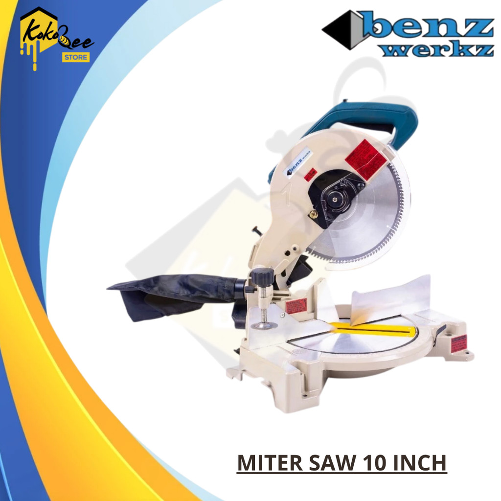 Benz Werkz Mesin Potong Aluminium Kayu Sudut - Miter Saw 10" Armature BZ-8040 Mesin Potong Aluminium