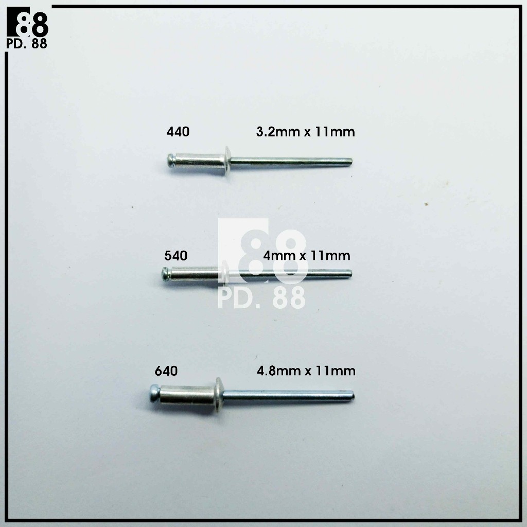DaniCV [ 1 Box] SIP BRAND Paku Rivet Merk SIP 440 540 650