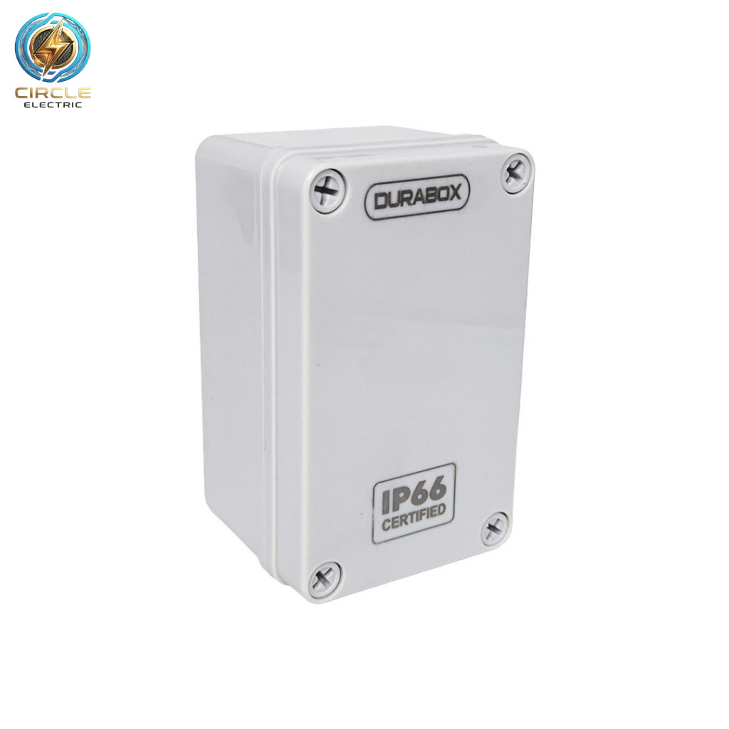 Box panel listrik DURABOX Junction Box 80x130x70mm ABS IP66 – Box Panel Listrik Tahan Air & Debu