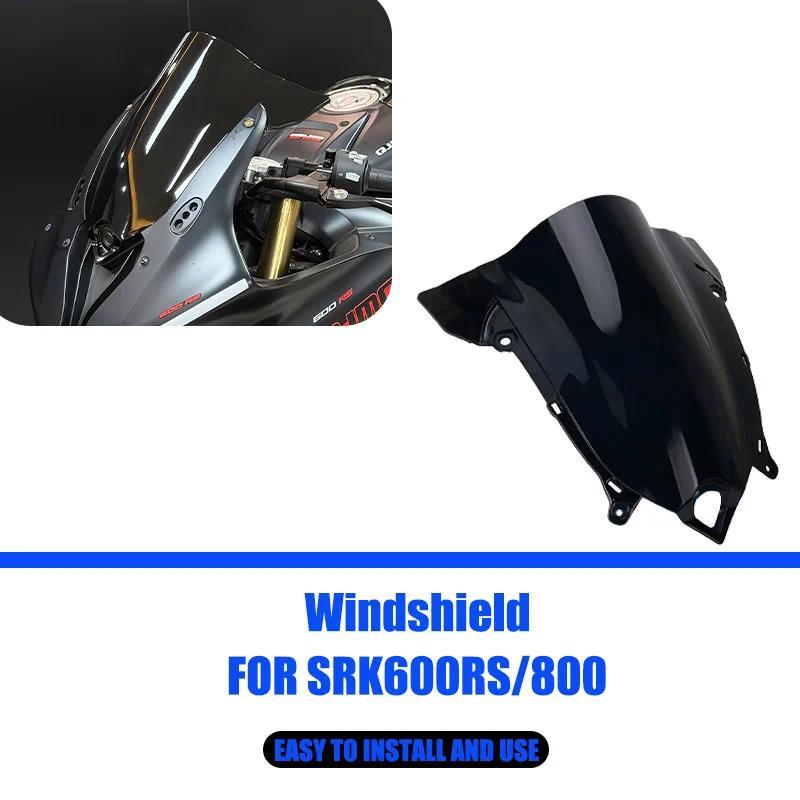 For QJMOTOR SRK800RR SRK600RS SRK800RS SRK 600RS 800RR motorcycle course sport front screen windshie