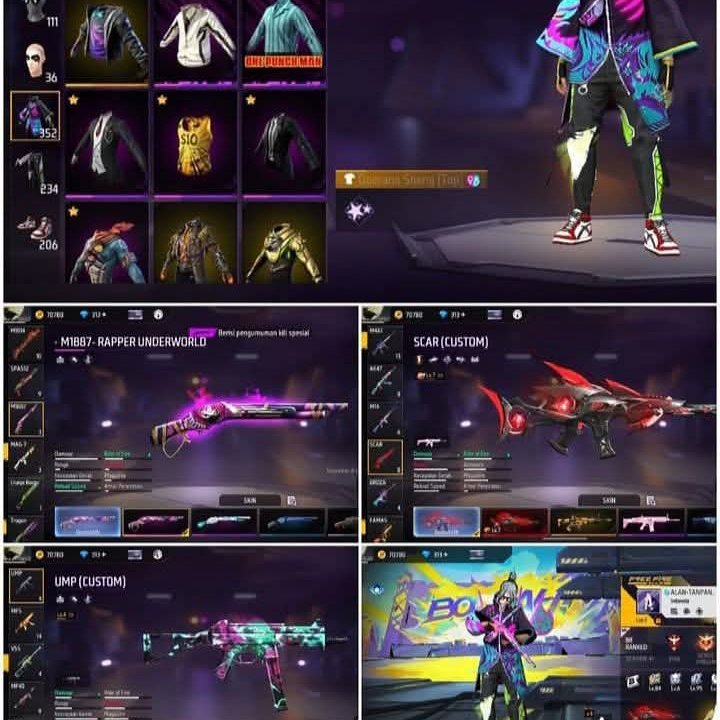 AKUN FF SULTAN MAX MURAH MERIAH - BRAINMARET