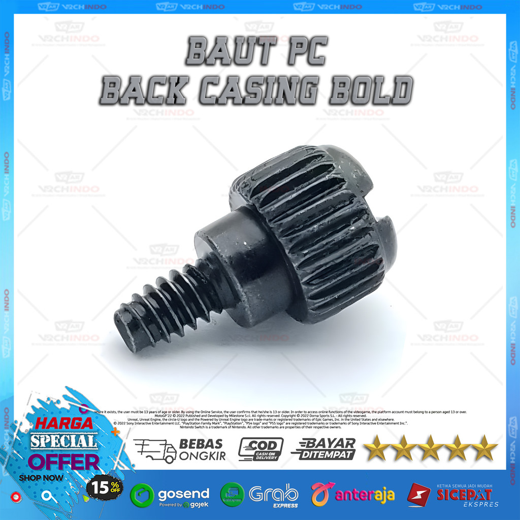 Baud Screw Sekrup Baut Bold Casing Belakang Desktop PC Komputer 