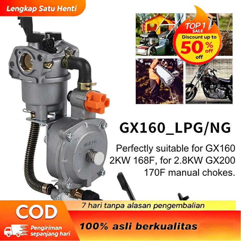 Karburator Gas LPG GX160 GX200 Converter Karburator Pompa Air Genset