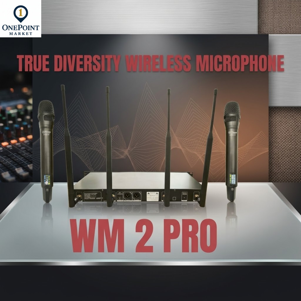 SPL Audio WM 2 Pro True Diversity Wireless Microphone Mic Wireless UHF Profesional 2 Channel
