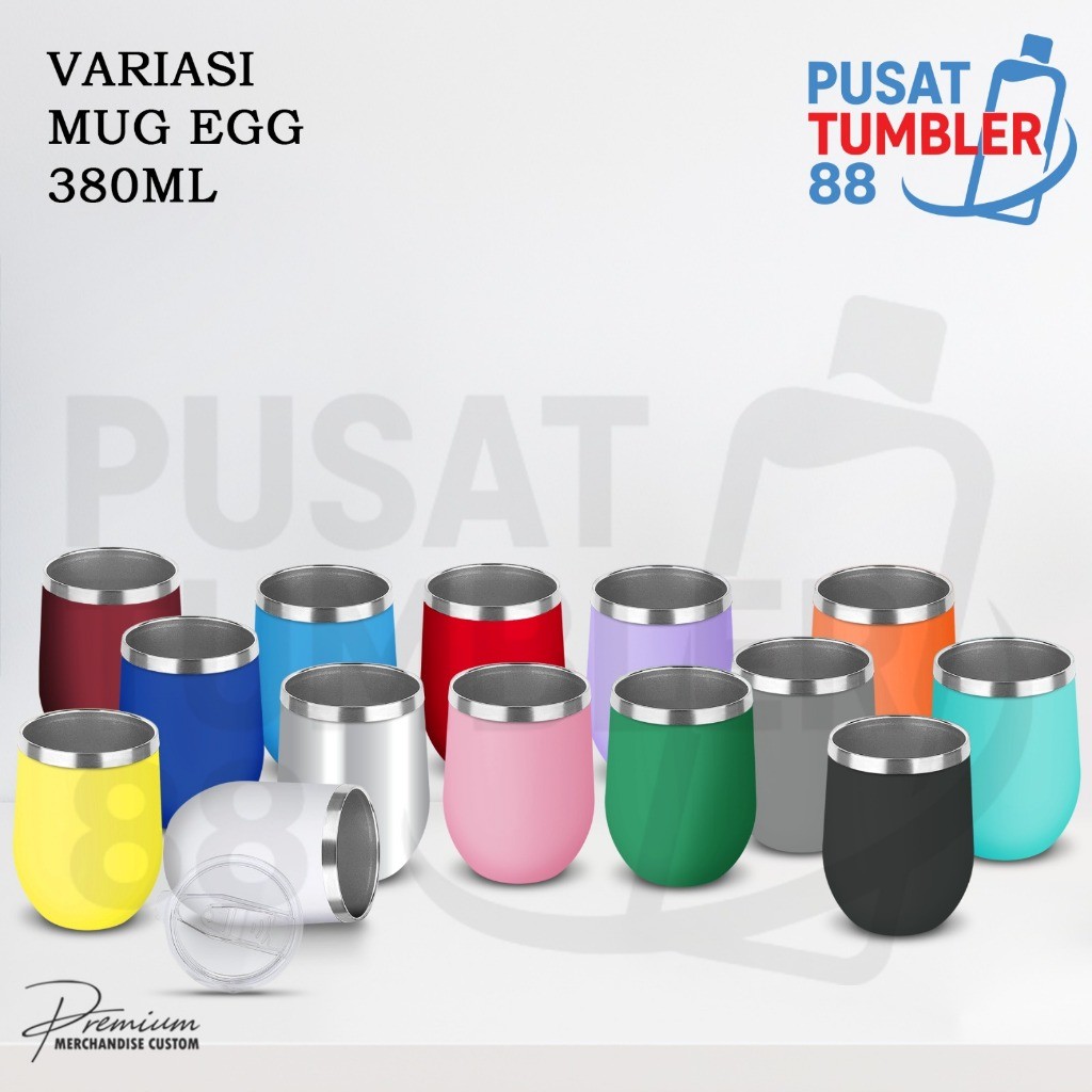 [ MJG8009 ] Mug egg 350ml stainless Mug egg cupapi New Tahan Panas Anti tumpah - Pusattumbler_88