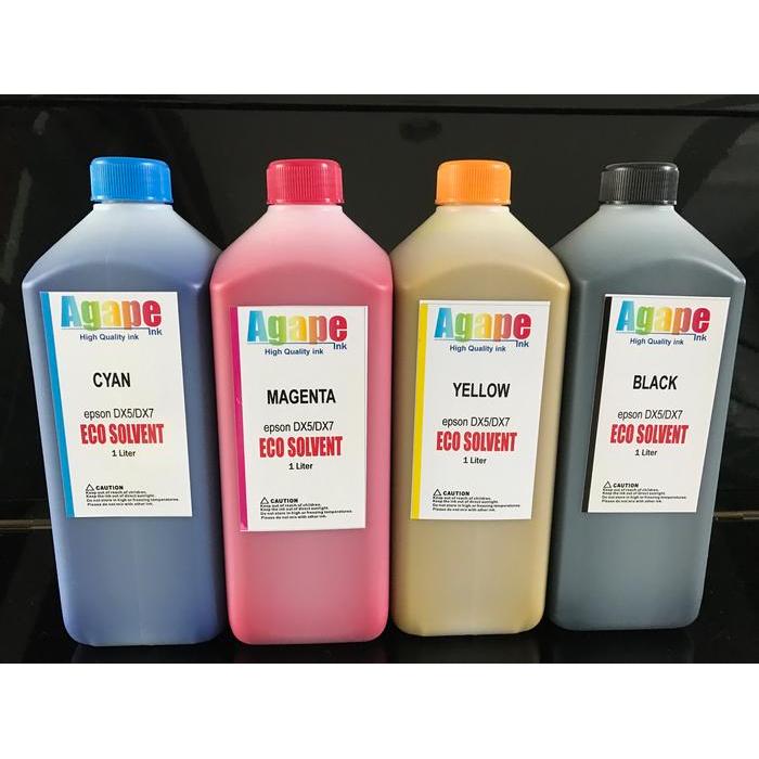 4 liter Tinta eco solvent untuk printhead printer dx5-dx7