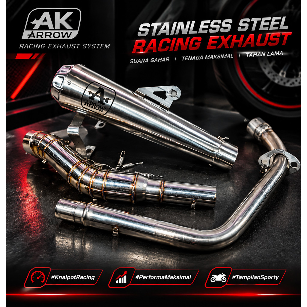 ARROW EXHAUST CBR 150R CB150R R15 V3 V2 SYM V3FI FZ150I RS150 RSX150 WINNER RAIDER Y15 Y15ZR LC135