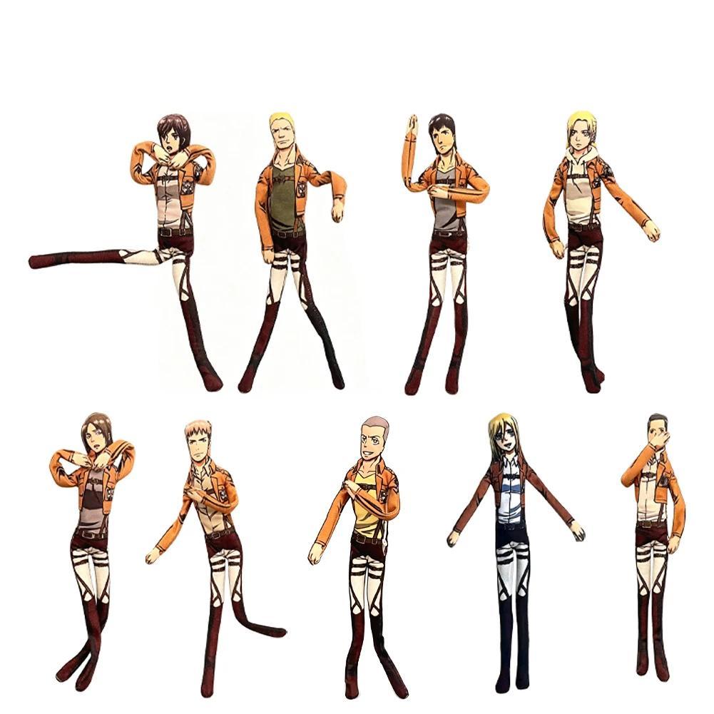 Anime Plush toys Levi figure Zeke Jaeger Eren Jaeger plush Annie Armin Arlert Erwin Smith Plush doll