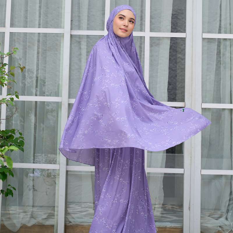 Tatuis Haniyah Amira Travel Tiara  Mukena - Purple