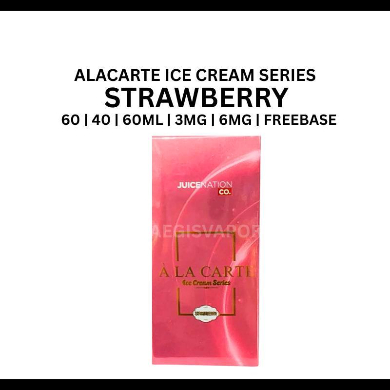 Alacarte Ice Cream Strawberry 60ml Freebase