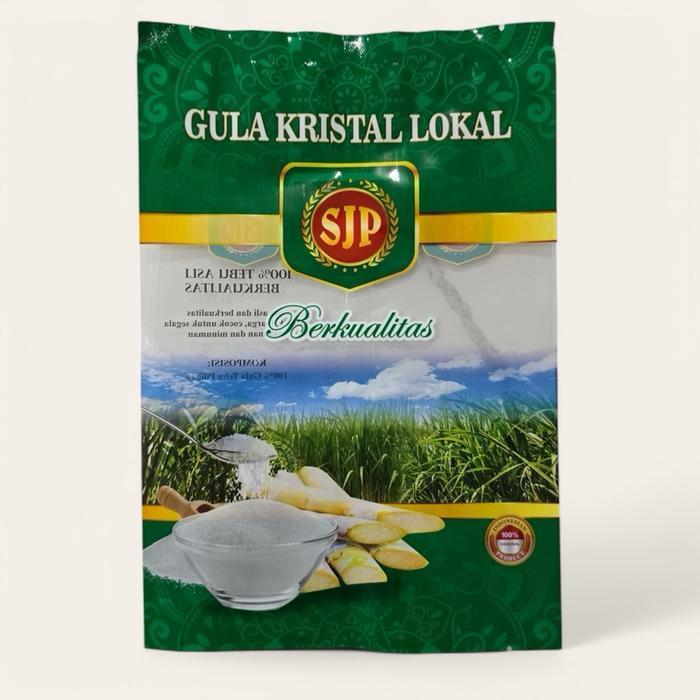 Terlaris100Pcs / 50Pcs Kantong Plastik Kemasan Gula Pasir Ukuran 500gr/1kg - Hijau SJP 500gr, 50 PCS