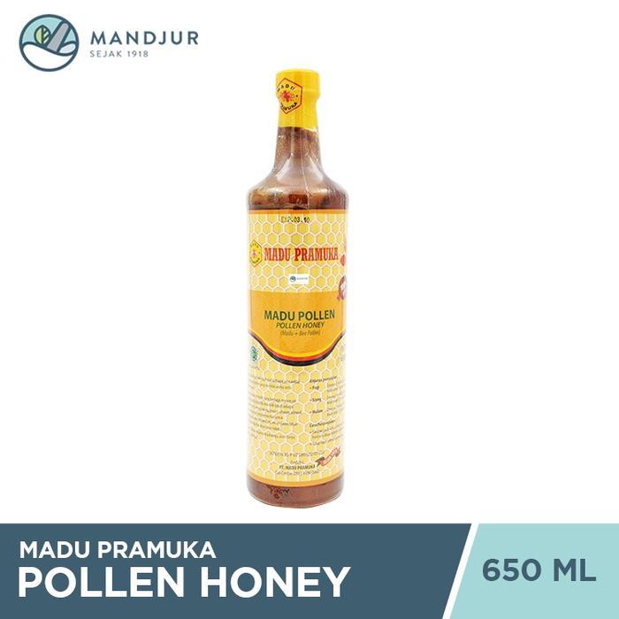 Madu Pramuka Bee Pollen 650 mL - Madu Alami Dan Bee Pollen
