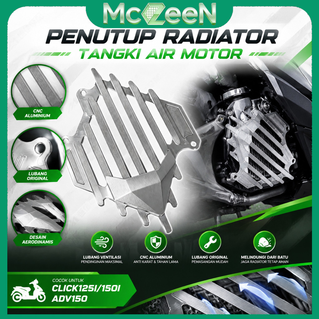 Aksesoris Motor Cover Radiator Billet CNC Vietnam Vario 125/150 Vario160 PCX ADV CBU