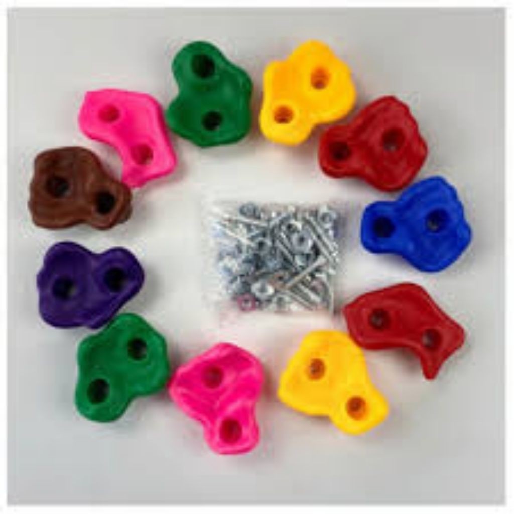 Panjat Tebing Anak ,Mainan Batu Panjat Dinding Aneka Warna Climbing Holds Wall Climbing