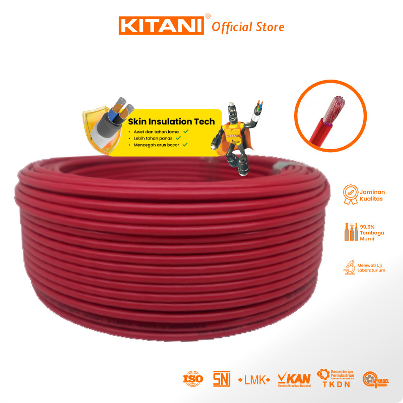 KITANI - NYAF 0.75 mm² -  50 Meter -  Kabel Tembaga Serabut