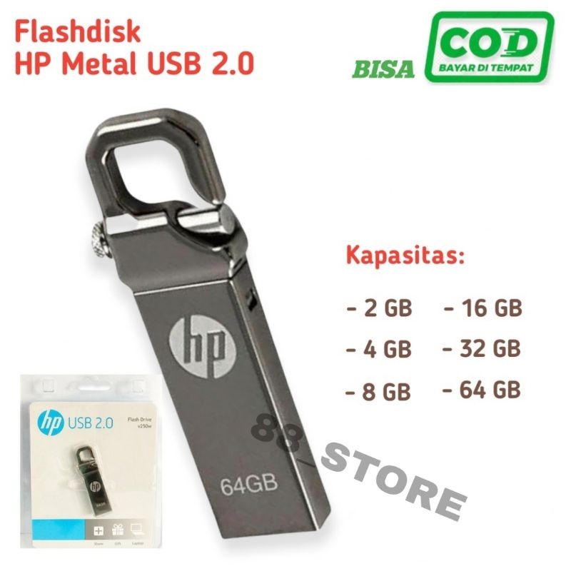 Ruli Storage FlashDisk HP 2.0 USB 2GB , 4GB , 8GB ,16GB, 32GB , 64 GB Flash Drive HP
