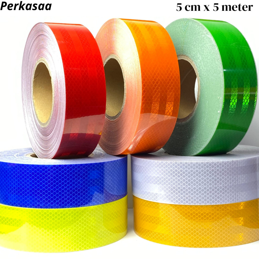 Stiker Reflektor / Scotlight Pemantul Cahaya / Sticker Reflektor kualitas 3M  , 5cm x 5meter