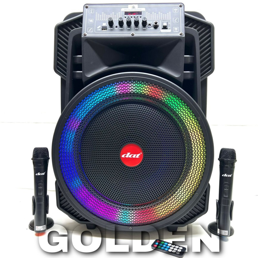 DAT SPEAKER BLUETOOTH AMPLIMEETING DAT DT 1530 DT 1530 15 15INCH 15IN BONUS 2 MIC WIRELESS SPEAKER S