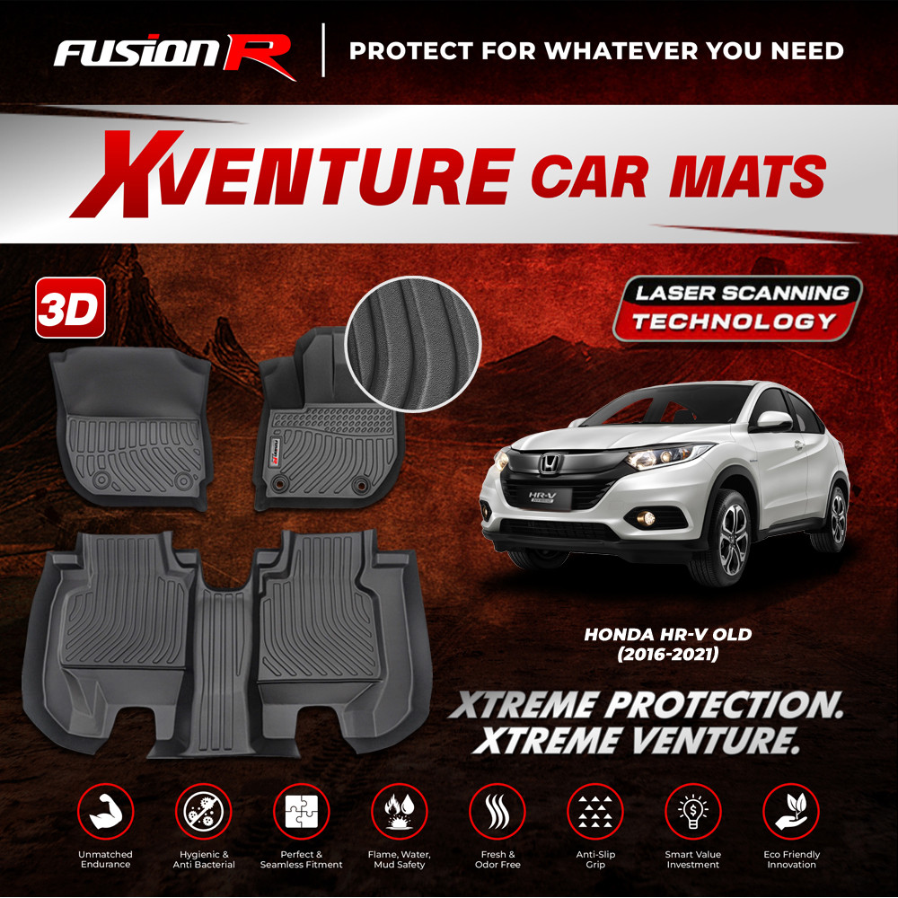 Fusion R Karpet Mobil 3D Xventure Honda HRV Karpet Lantai Mobil Fusion R Custom Car Fit Premium