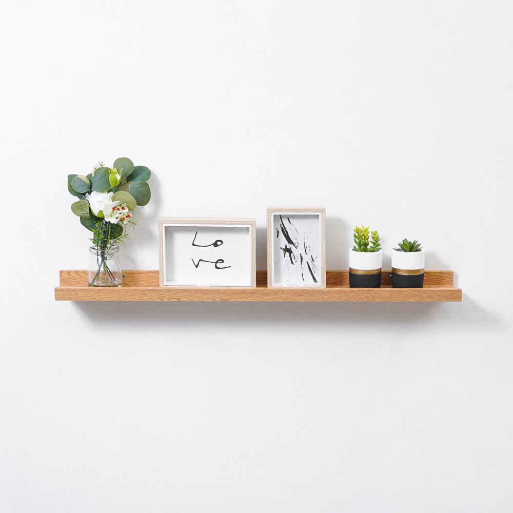 Informa Doland Rak Dinding 80 cm - Cokelat Decorative Wall Shelf Rak Tembok Serbaguna Ambalan Dindin