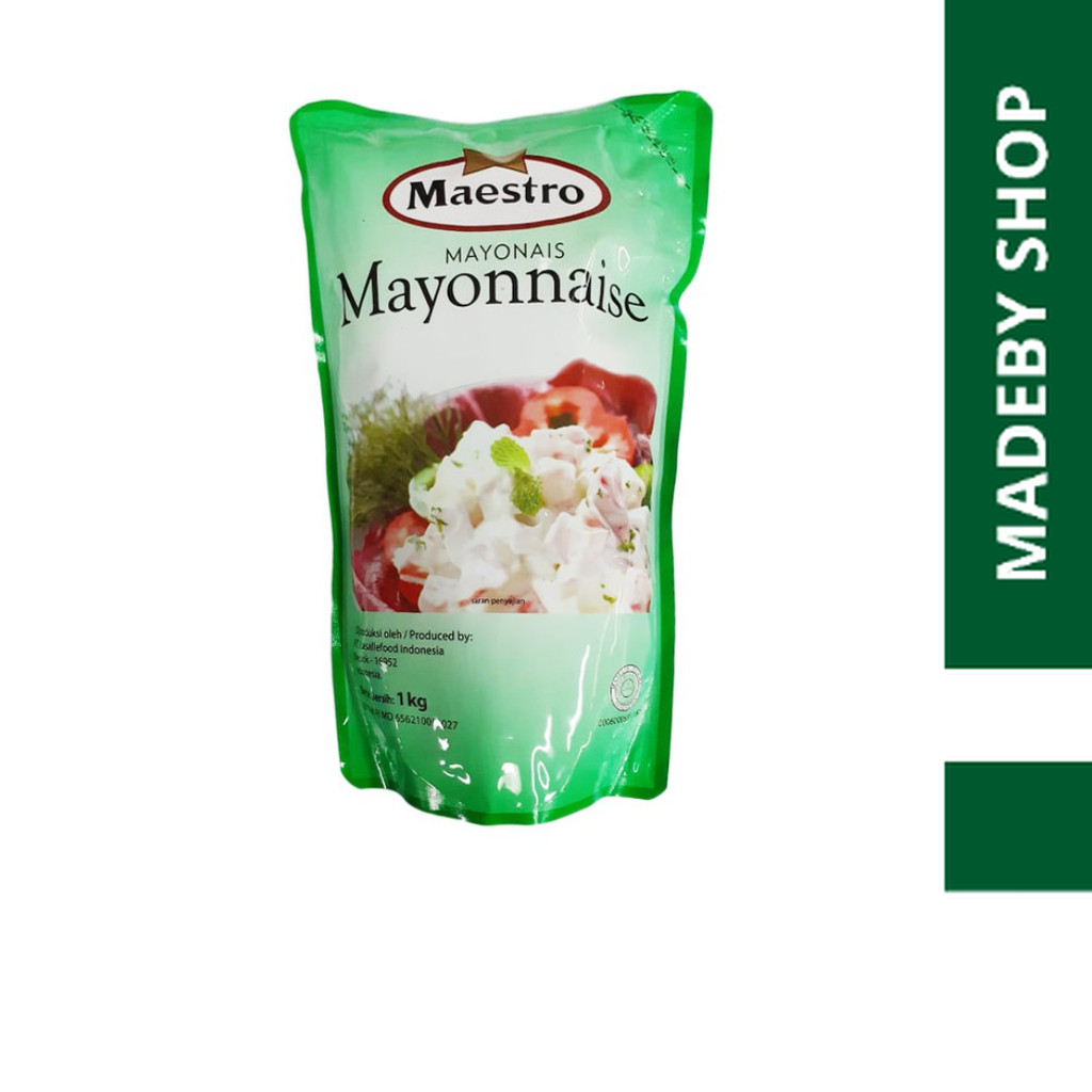 MAESTRO MAYONAISE MAYONES 1KG RENDAH LEMAK SALAD BUAH
