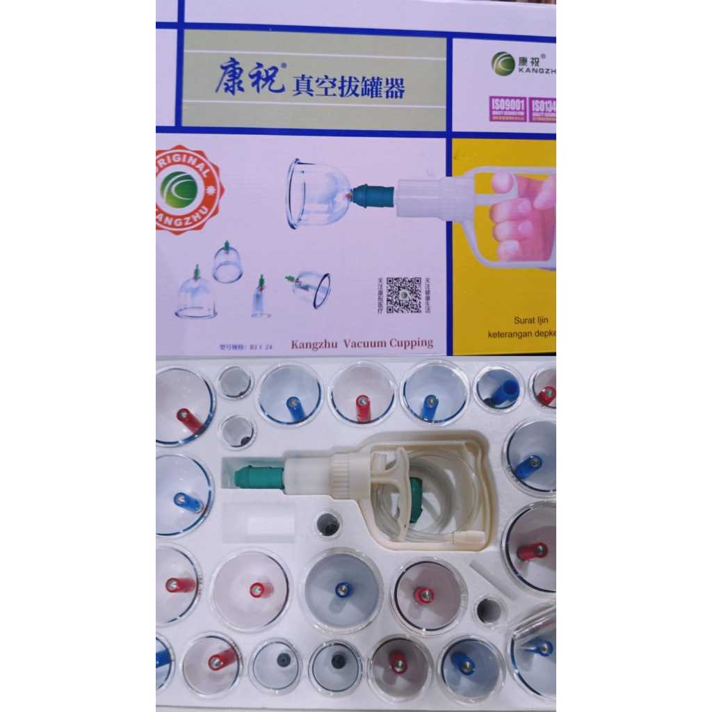Kangzhu 24 Cup Bekam – Alat Bekam Vakum Lengkap Original Termurah