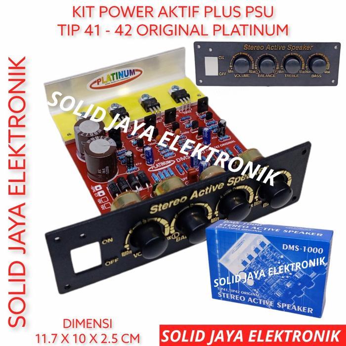 KIT POWER SPEAKER AKTIF STEREO DMS-1000 TRANSISTOR FINAL ASLI ORIGINAL TIP41 TIP42 TIP DMS1000 DMS 1