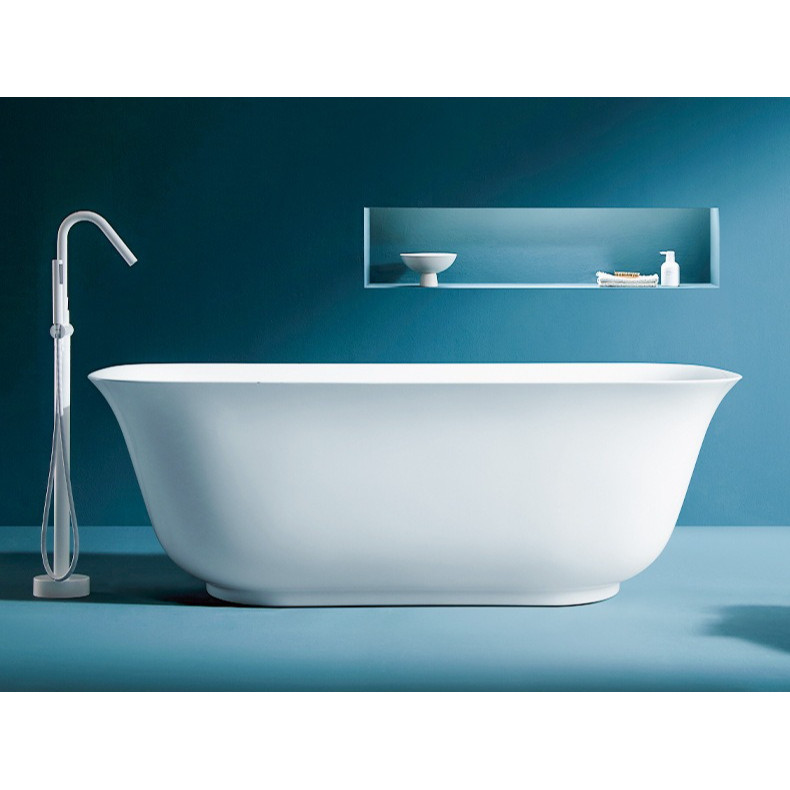 Deep Soaking Bathtub Acrylic Integrated Small Apartment Spa Jacuzzi Household Free-standing Acrylic 